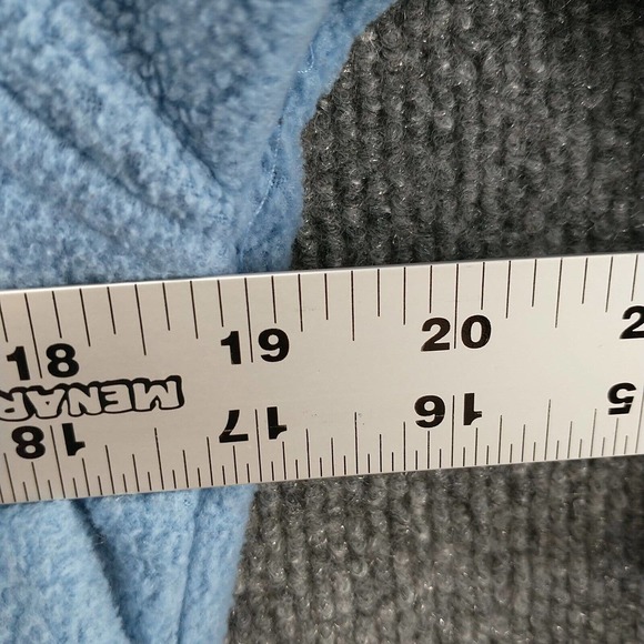 Columbia Interchange Women's Fleece Jacket Blue Medium Logo Front Zip - Picture 16 of 16